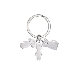 Boy Girl Couple Mother Kid Gift Personalized Keychain Custom Name Key Chain for Women Men Family Mom Dad Stainless Steel Jewelry