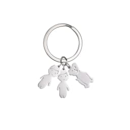 Boy Girl Couple Mother Kid Gift Personalized Keychain Custom Name Key Chain for Women Men Family Mom Dad Stainless Steel Jewelry