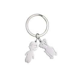 Boy Girl Couple Mother Kid Gift Personalized Keychain Custom Name Key Chain for Women Men Family Mom Dad Stainless Steel Jewelry