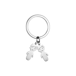 Boy Girl Couple Mother Kid Gift Personalized Keychain Custom Name Key Chain for Women Men Family Mom Dad Stainless Steel Jewelry