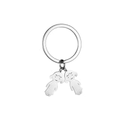 Boy Girl Couple Mother Kid Gift Personalized Keychain Custom Name Key Chain for Women Men Family Mom Dad Stainless Steel Jewelry