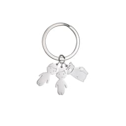 Boy Girl Couple Mother Kid Gift Personalized Keychain Custom Name Key Chain for Women Men Family Mom Dad Stainless Steel Jewelry