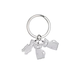 Boy Girl Couple Mother Kid Gift Personalized Keychain Custom Name Key Chain for Women Men Family Mom Dad Stainless Steel Jewelry