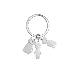 Boy Girl Couple Mother Kid Gift Personalized Keychain Custom Name Key Chain for Women Men Family Mom Dad Stainless Steel Jewelry