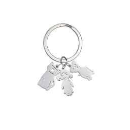 Boy Girl Couple Mother Kid Gift Personalized Keychain Custom Name Key Chain for Women Men Family Mom Dad Stainless Steel Jewelry
