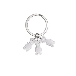 Boy Girl Couple Mother Kid Gift Personalized Keychain Custom Name Key Chain for Women Men Family Mom Dad Stainless Steel Jewelry