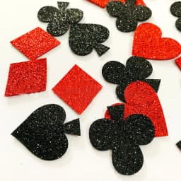 100pcs/200pcs Casino Poker Confetti Glitter Nonwoven Casino Party Table Scatters Playing Card Theme Birthday Party Decorations