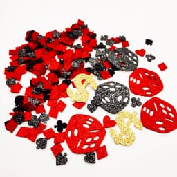 100pcs/200pcs Casino Poker Confetti Glitter Nonwoven Casino Party Table Scatters Playing Card Theme Birthday Party Decorations