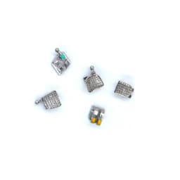 Orthodontic Brackets 1 Pack Metal Mini Roth Slot 022 345 3 Hooks Dental Braces For Teeth MBT 018 Dentist Materials Dentistry