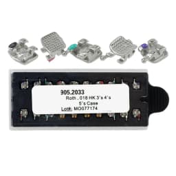 Orthodontic Brackets 1 Pack Metal Mini Roth Slot 022 345 3 Hooks Dental Braces For Teeth MBT 018 Dentist Materials Dentistry