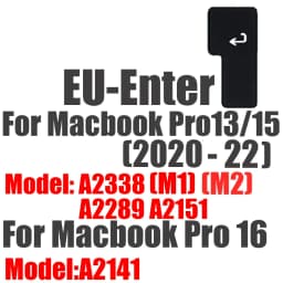 Keyboard Cover for Macbook Air 13 15 Pro 14 16 Touch Bar ID Silicone Protector Skin EU A3113 A3112 A3240 A2337 A3401 M1 M2 M3 M4