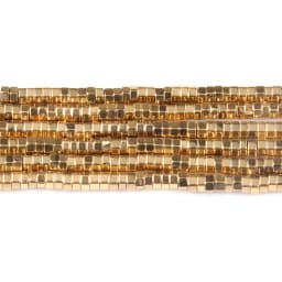 Natural Gold Plating Hematite Beads Color Retention Loose Rondelle Spacer Beads for Jewelry Making DIY Gift Bracelets Necklace