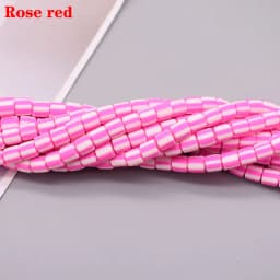 New 6mm 60pcs/lot Color Barrel Polymer Clay Beads Tube Spacer Beads For Jewelry Making DIY Handmade Bracelet Accessory