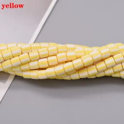 New 6mm 60pcs/lot Color Barrel Polymer Clay Beads Tube Spacer Beads For Jewelry Making DIY Handmade Bracelet Accessory