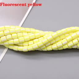 New 6mm 60pcs/lot Color Barrel Polymer Clay Beads Tube Spacer Beads For Jewelry Making DIY Handmade Bracelet Accessory