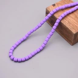 New 6mm 60pcs/lot Color Barrel Polymer Clay Beads Tube Spacer Beads For Jewelry Making DIY Handmade Bracelet Accessory