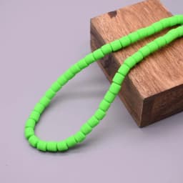 New 6mm 60pcs/lot Color Barrel Polymer Clay Beads Tube Spacer Beads For Jewelry Making DIY Handmade Bracelet Accessory