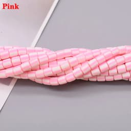 New 6mm 60pcs/lot Color Barrel Polymer Clay Beads Tube Spacer Beads For Jewelry Making DIY Handmade Bracelet Accessory