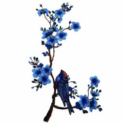 Dancing Bird Plum Blossom Water Soluble Embroidery Collar Flower Water Soluble Flower Cloth Stickers Sewing Accessories Cheongsa