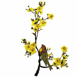 Dancing Bird Plum Blossom Water Soluble Embroidery Collar Flower Water Soluble Flower Cloth Stickers Sewing Accessories Cheongsa