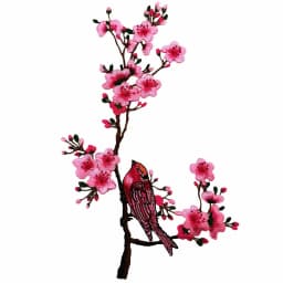 Dancing Bird Plum Blossom Water Soluble Embroidery Collar Flower Water Soluble Flower Cloth Stickers Sewing Accessories Cheongsa
