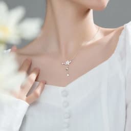 Korean Moon Pearl Zircon Stud Earrings For Women Elegant Crystal Flower Cherry Blossoms Earring Anniversary Wedding Jewelry
