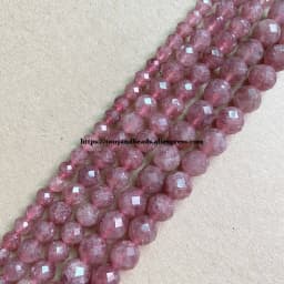 18 Styles Semi-precious Stone Diamond Cuts Faceted AA Quality Purple Amethyst 7" Round Loose Beads 6 8 10 mm