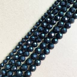 18 Styles Semi-precious Stone Diamond Cuts Faceted AA Quality Purple Amethyst 7" Round Loose Beads 6 8 10 mm
