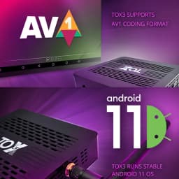 TOX3 Smart TV Box Android 11 4GB 32GB Amlogic S905X4 Wifi 1000M BT 4K Media Player Set Top Box