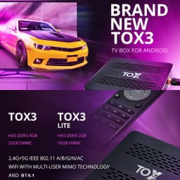 TOX3 Smart TV Box Android 11 4GB 32GB Amlogic S905X4 Wifi 1000M BT 4K Media Player Set Top Box
