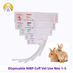 Disposable Vet NIBP Pressure Cuff For Veterinary Animal Use Pet Patient Monitor Different Sizes Single Hose with Connectors