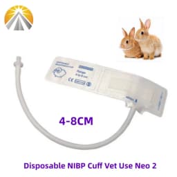 Disposable Vet NIBP Pressure Cuff For Veterinary Animal Use Pet Patient Monitor Different Sizes Single Hose with Connectors