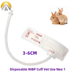 Disposable Vet NIBP Pressure Cuff For Veterinary Animal Use Pet Patient Monitor Different Sizes Single Hose with Connectors