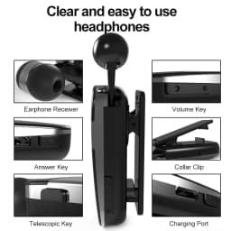 K53 Mini Wireless Fone De Ouvido Bluetooth Headset Call Remind Vibration Clip Business Auriculares Earphone Handsfree Headphone