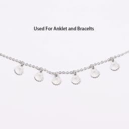 100/20pcs 6mm Wholesale StainlessSteel Mini Shell Dangling Charms DIY Anklets Earrings Bracelets Unfading Colorless 2 Colors