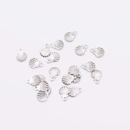 100/20pcs 6mm Wholesale StainlessSteel Mini Shell Dangling Charms DIY Anklets Earrings Bracelets Unfading Colorless 2 Colors