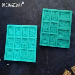 Tarot Silicone Fondant Mold Chocolate Dessert Baking Cake Decorating Tools Resin Handmade Epoxy Mould Making Bakeware Kitchen