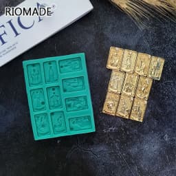 Tarot Silicone Fondant Mold Chocolate Dessert Baking Cake Decorating Tools Resin Handmade Epoxy Mould Making Bakeware Kitchen