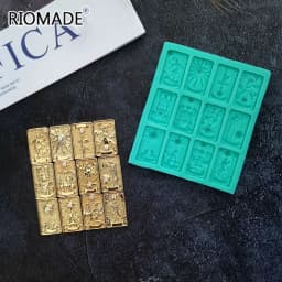 Tarot Silicone Fondant Mold Chocolate Dessert Baking Cake Decorating Tools Resin Handmade Epoxy Mould Making Bakeware Kitchen