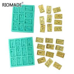 Tarot Silicone Fondant Mold Chocolate Dessert Baking Cake Decorating Tools Resin Handmade Epoxy Mould Making Bakeware Kitchen