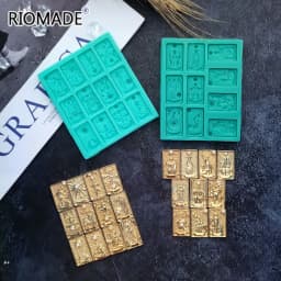 Tarot Silicone Fondant Mold Chocolate Dessert Baking Cake Decorating Tools Resin Handmade Epoxy Mould Making Bakeware Kitchen