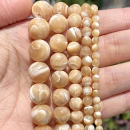 Natural Sea Shell White Horseshoe Snail Loose Spacer Beads For Jewelry Making DIY Bracelet Necklace Handmade 4/6/8/10/12mm