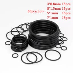 60pcs/Lot Rubber Seal O-Rings Gas Seal Kit For Dupont Lighters & Famous Brand Lighters Gas Leak Sealing Repair Upgrade Gadgets