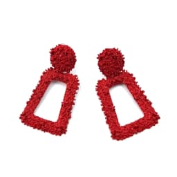 New Hollow Geometric Trapezoid Drop Earrings for Women Personality Punk Carved Metal Brincos Jewelry Hyperbole Trendy Xmas Gift
