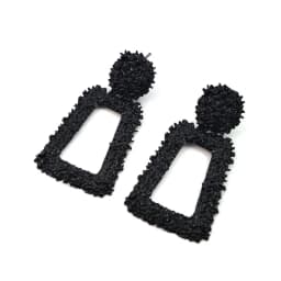 New Hollow Geometric Trapezoid Drop Earrings for Women Personality Punk Carved Metal Brincos Jewelry Hyperbole Trendy Xmas Gift