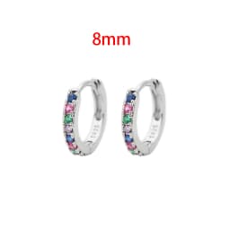 Stainless Steel 1 Pair Minimalist Huggie Hoop Earrings For Women Gold Color Tiny Round Circle 6/8/10mm Punk Unisex Rock Earring