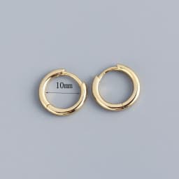 Stainless Steel 1 Pair Minimalist Huggie Hoop Earrings For Women Gold Color Tiny Round Circle 6/8/10mm Punk Unisex Rock Earring