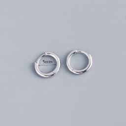Stainless Steel 1 Pair Minimalist Huggie Hoop Earrings For Women Gold Color Tiny Round Circle 6/8/10mm Punk Unisex Rock Earring