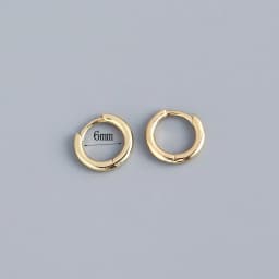 Stainless Steel 1 Pair Minimalist Huggie Hoop Earrings For Women Gold Color Tiny Round Circle 6/8/10mm Punk Unisex Rock Earring
