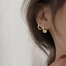 Stainless Steel 1 Pair Minimalist Huggie Hoop Earrings For Women Gold Color Tiny Round Circle 6/8/10mm Punk Unisex Rock Earring